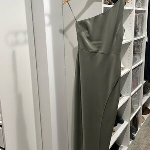 BHLDN one shoulder dress